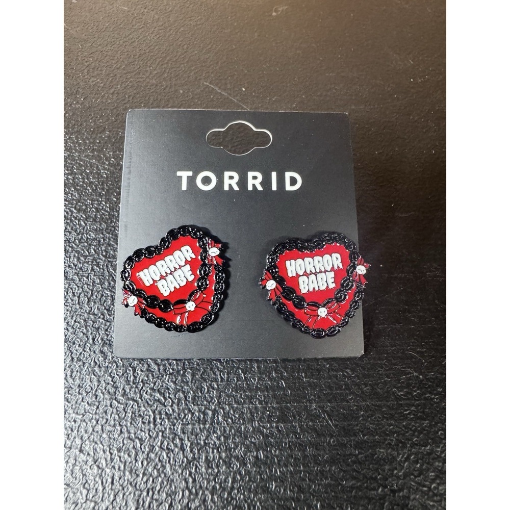 TORRID HORROR BABE CAKE  EARRING SET BAKING‎ HALLOWEEN NWT